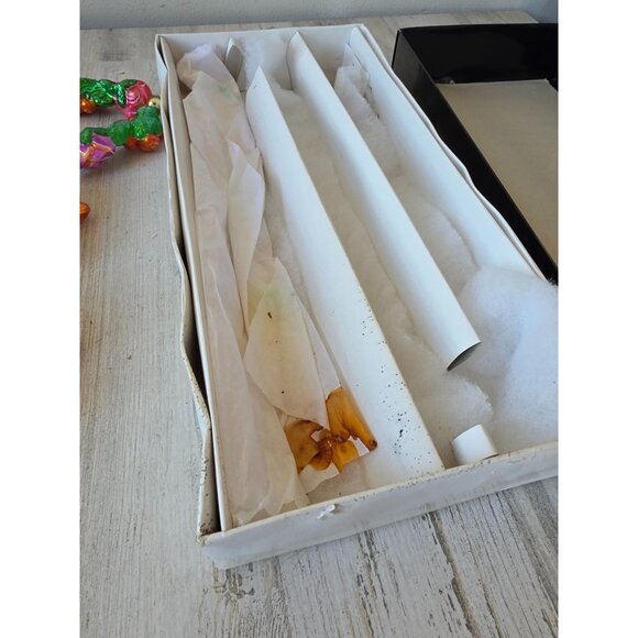 Radko lei land flower Garland glitter tropical Hawaiian glass Xmas vintage hibis - Picture 14 of 15